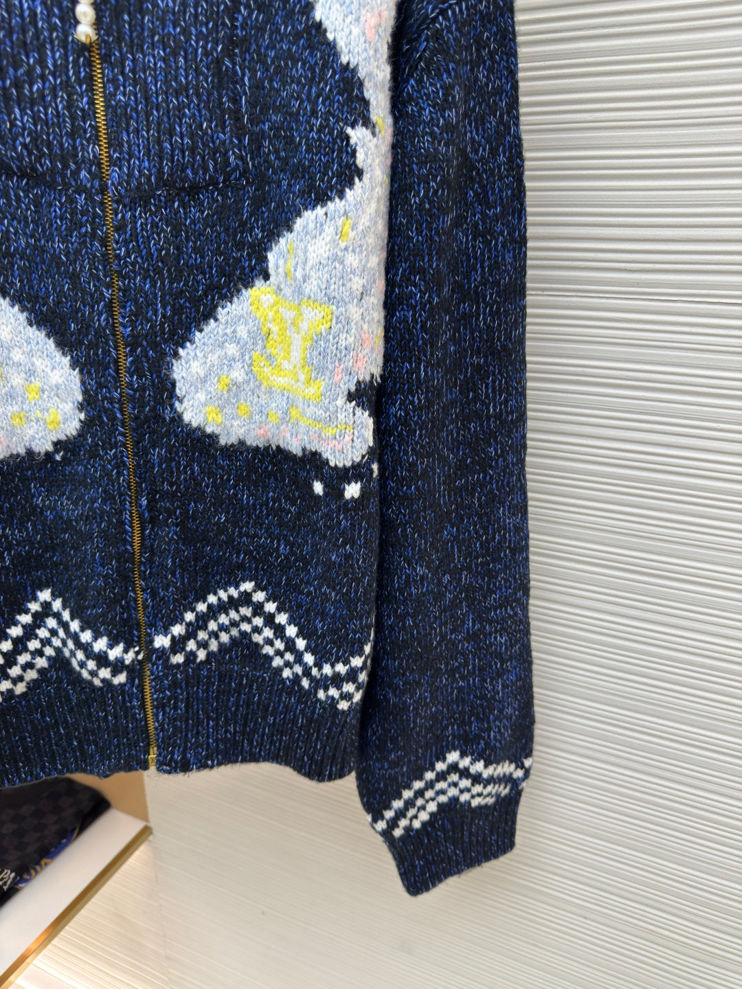 LV Pharrell &  Nigo Collection Zipper Knit Jacket