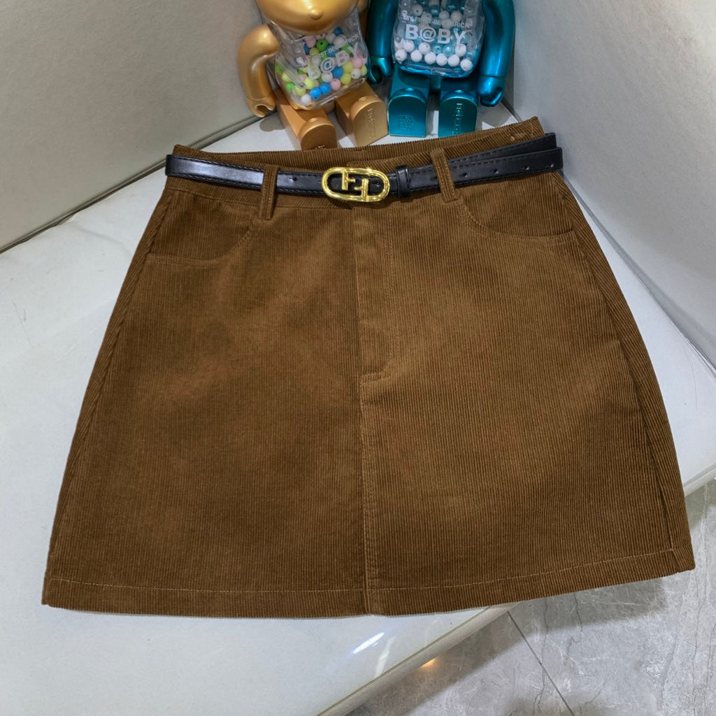 Fendi Carduroy Skirt