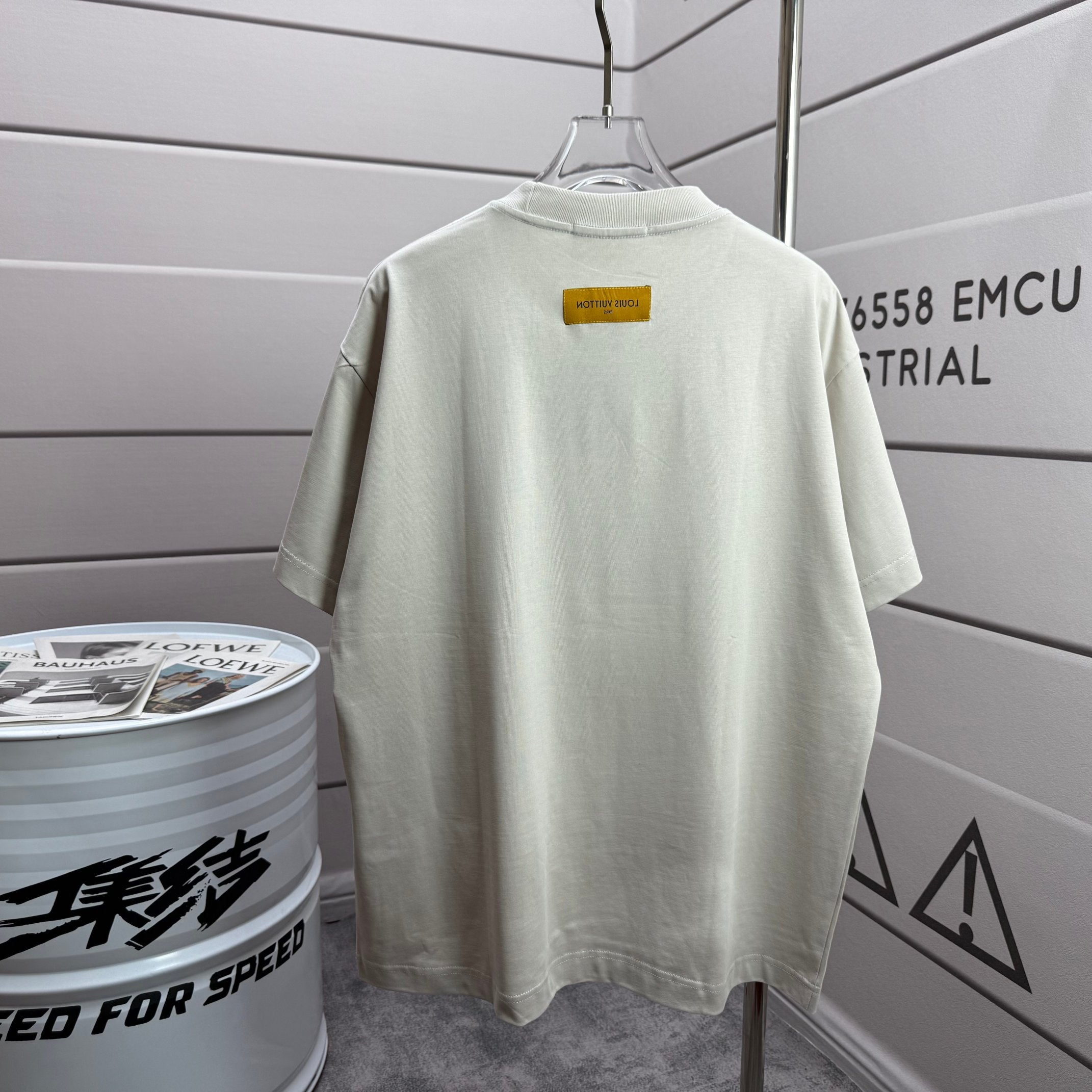 LV letter 3D Plate Silicon T shirt