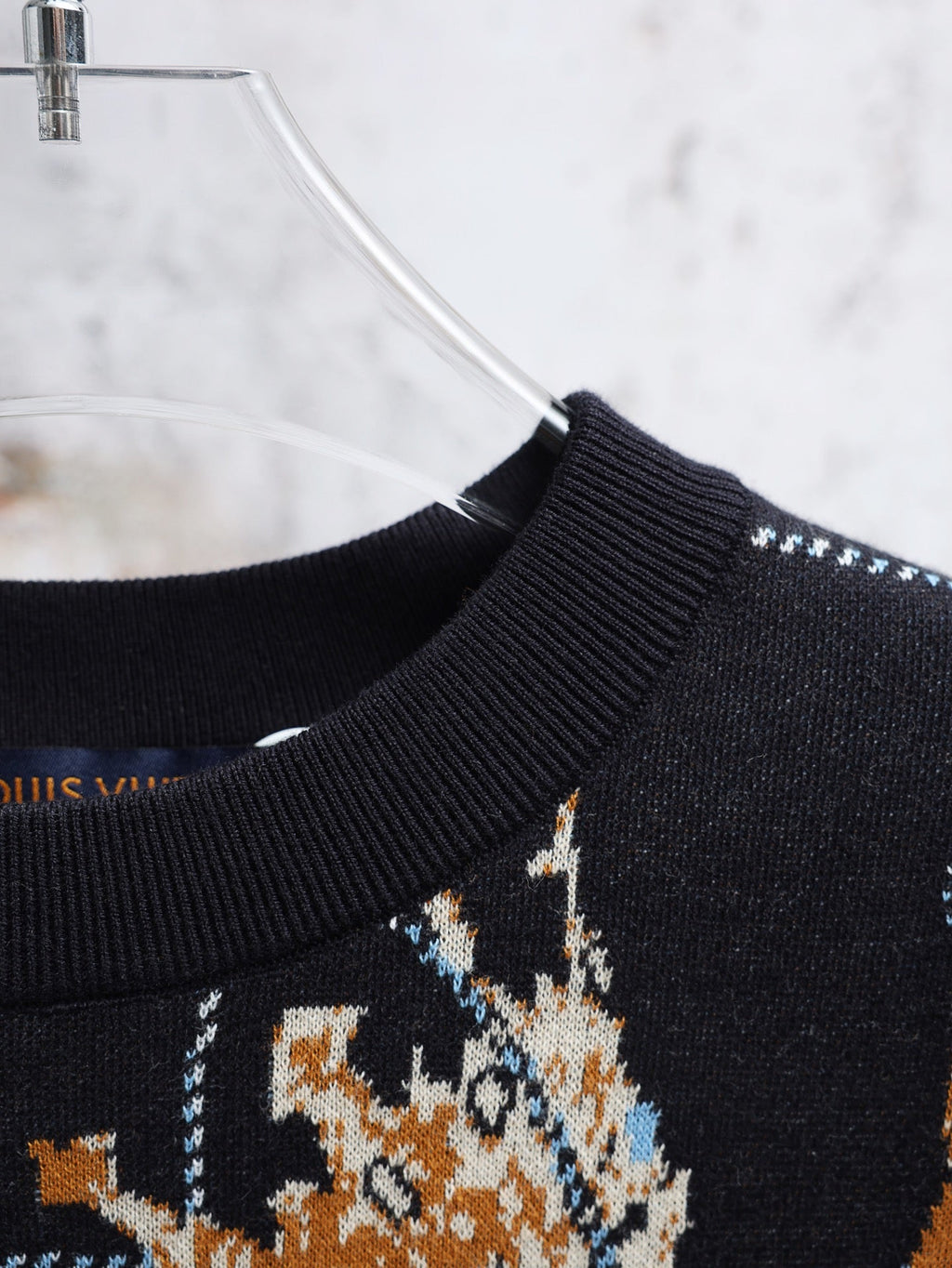 LV Jacquard Crew Neck T-Shirt