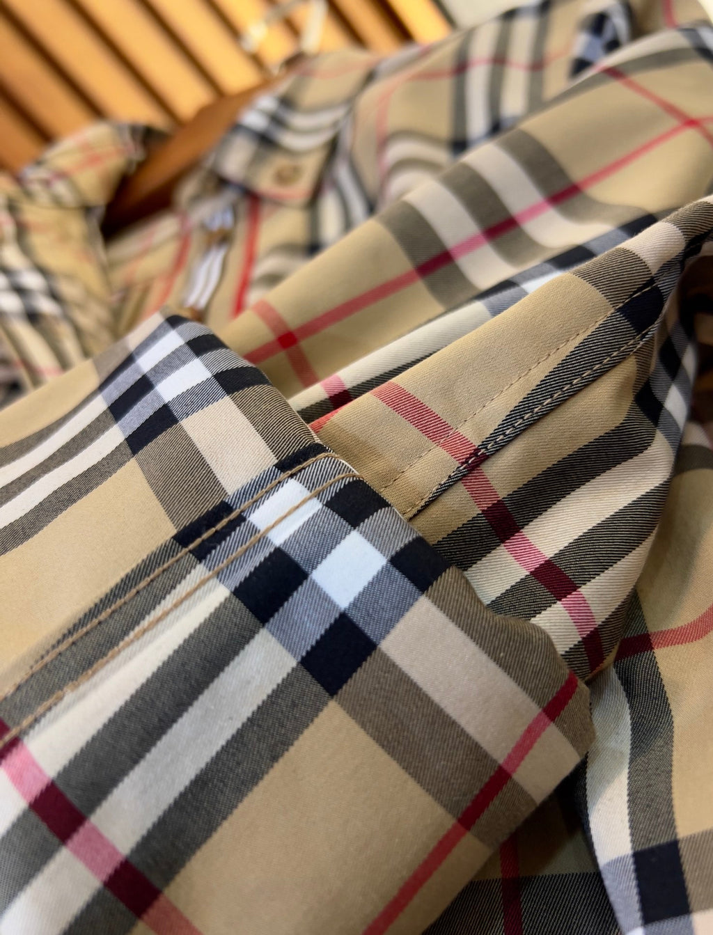 Burberry stretch cotton tie-waist shirt dress