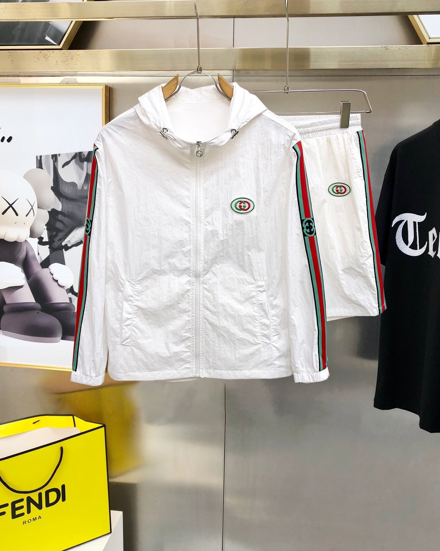 GG 2026 Summer Jacket and Shorts Set