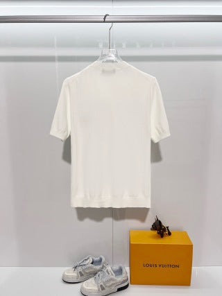 Gucci Crew Neck Embroidered Knit T-Shirt