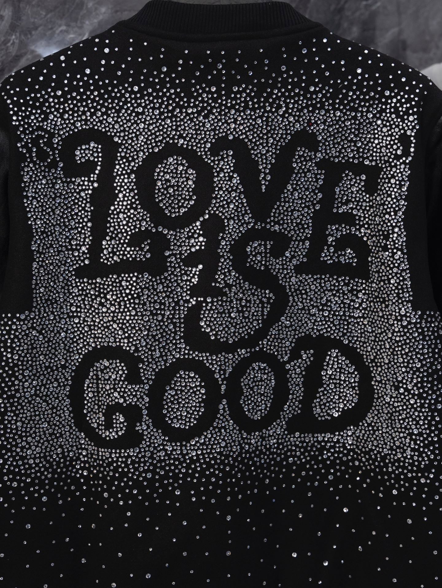 GOODBRAND Good Starry Sky Rhinestone Letter Jacket
