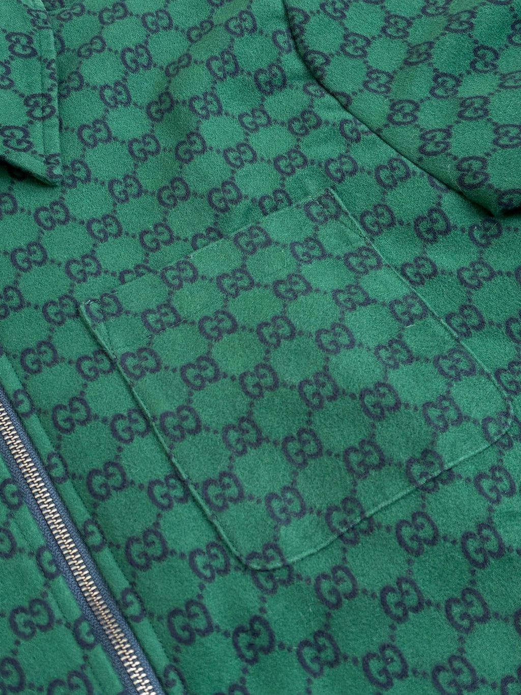 Gucci Monogram Double G Wool Jacket
