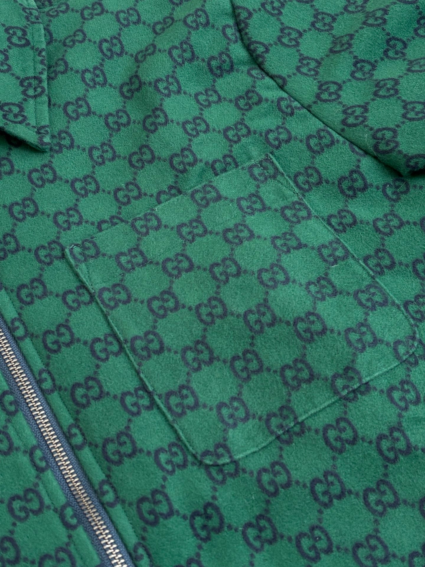 Gucci Monogram Double G Wool Jacket