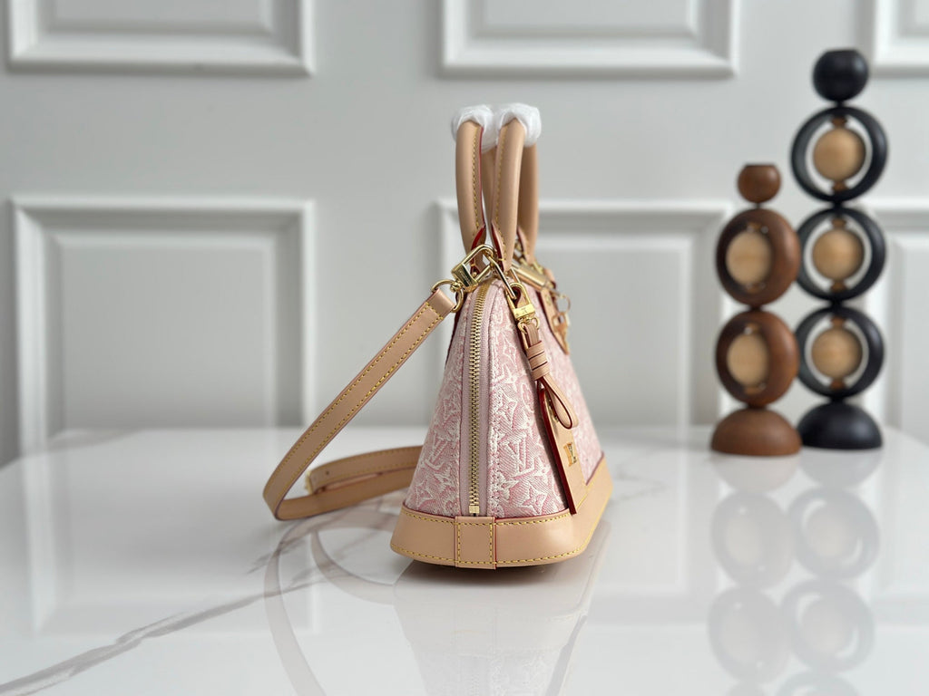 LV Jacquard Shell Handbag