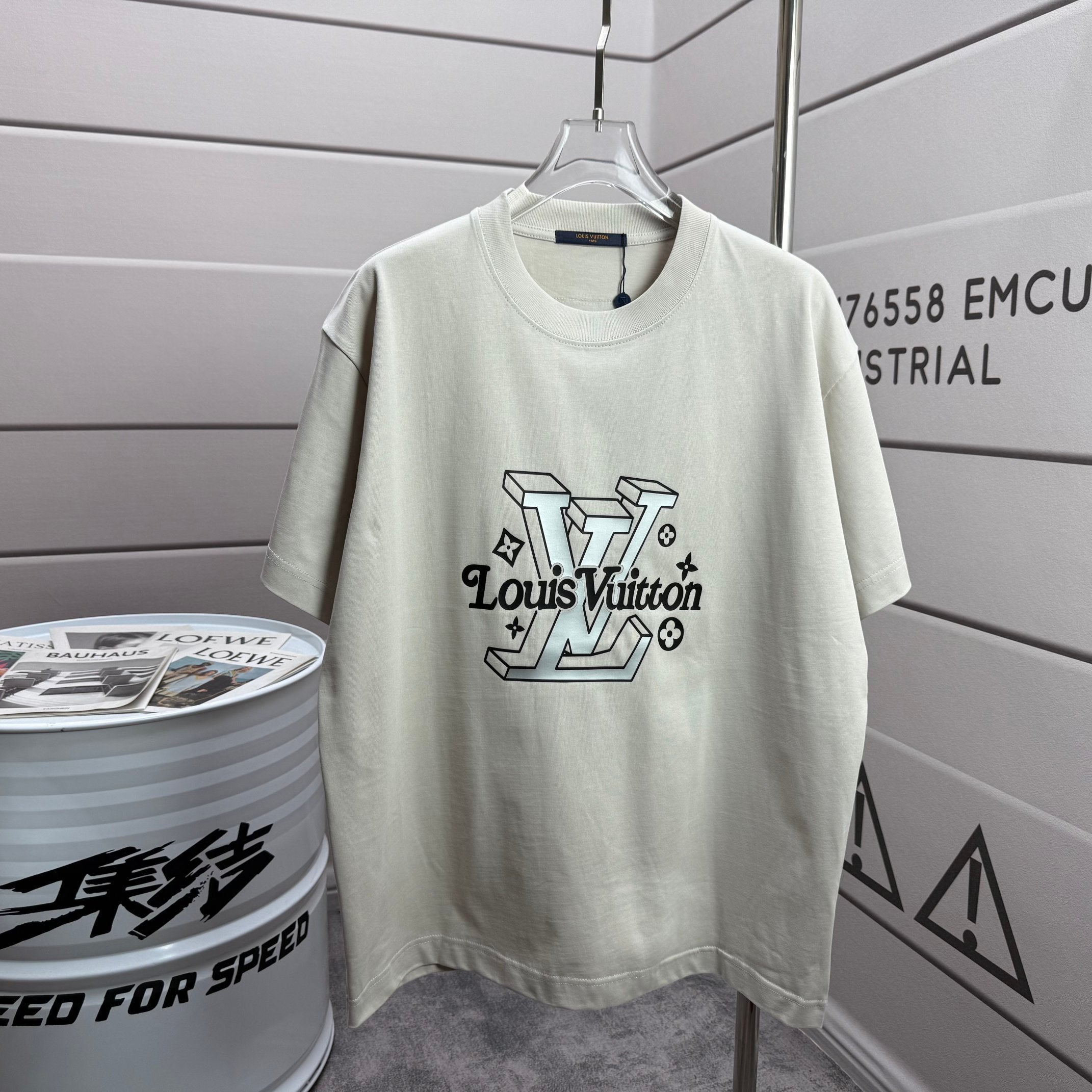 LV 3D Silicon Cotton T-Shirt