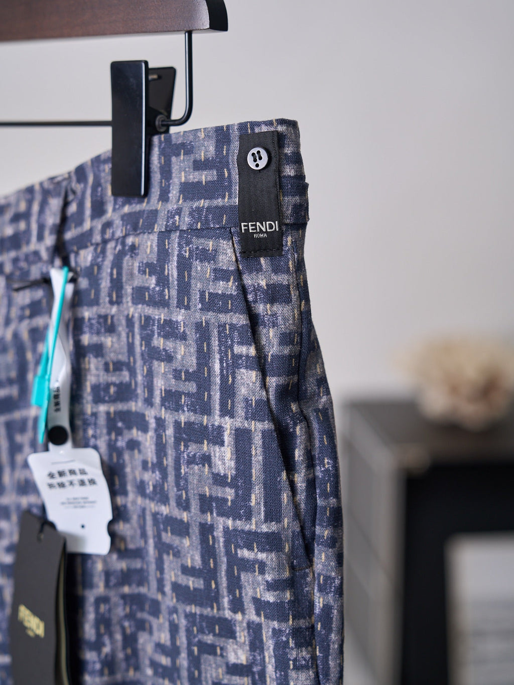 Fendi All-over FF Denim Shorts