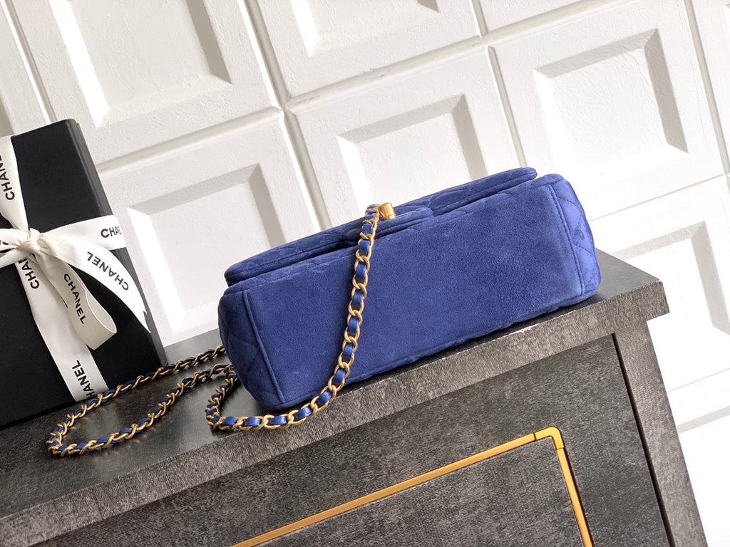 Chanel Royal Blue Suede Bad