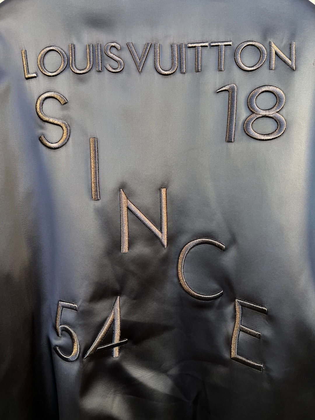 LV Rhinestone Letter Embriodery Bomber Jacke
