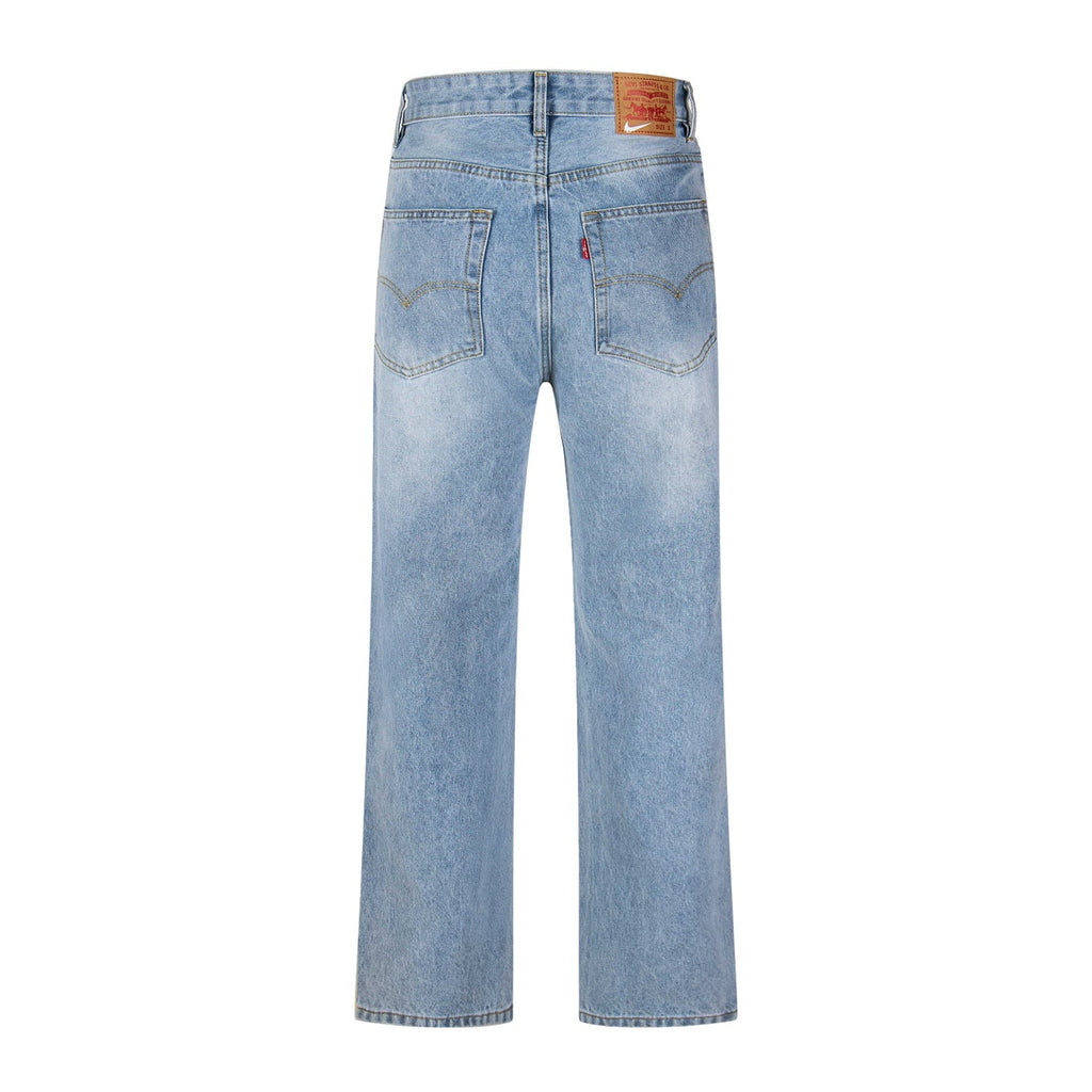 Levi's x Nike Collaboration Embroidered Washed Vintage Jeans, Unisex