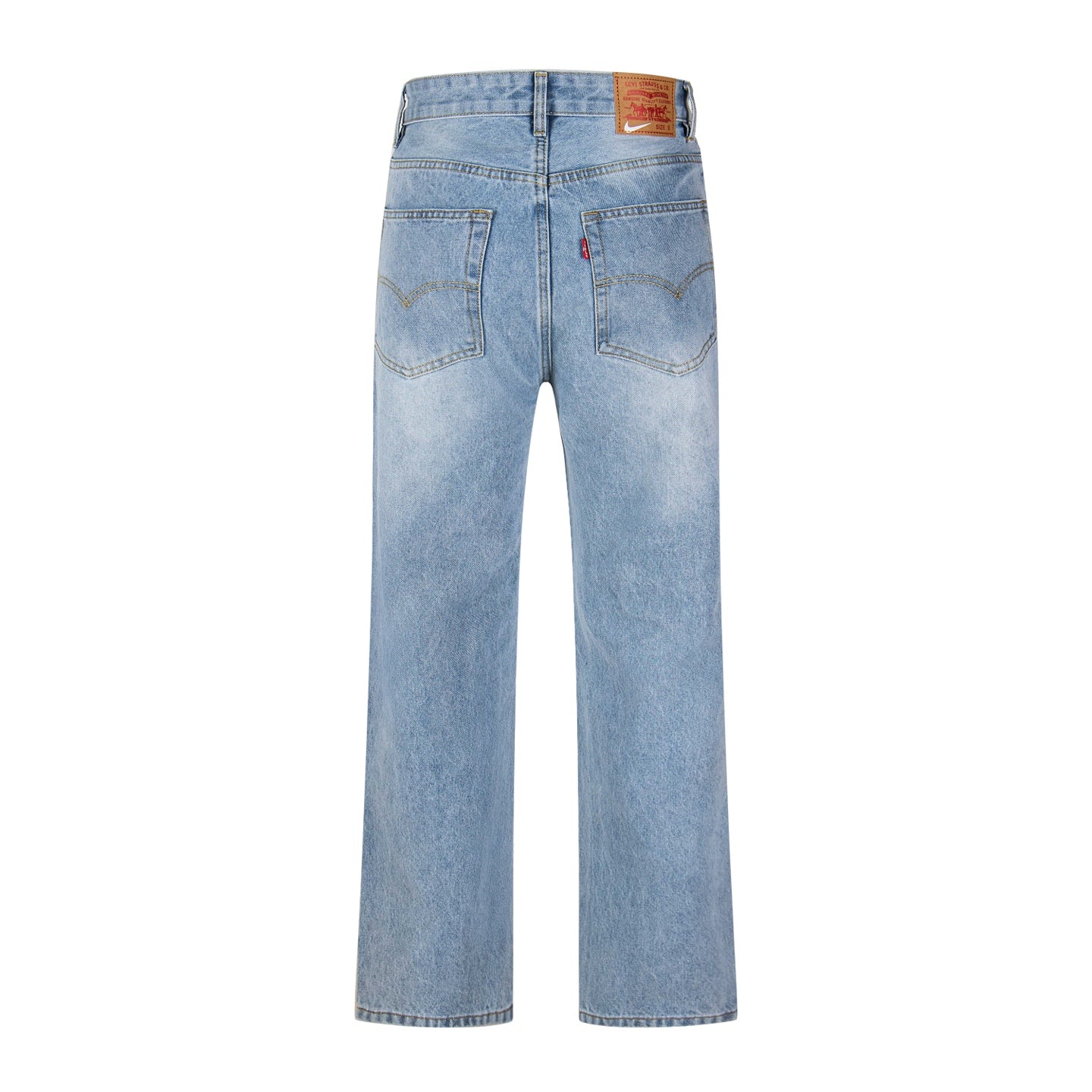 Levi's x Nike Collaboration Embroidered Washed Vintage Jeans, Unisex