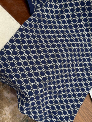 Gucci Vintage Jacquard Stretch Cotton Shirt