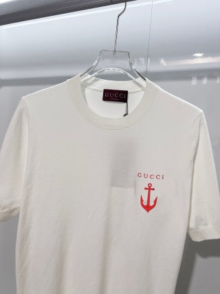 Gucci Crew Neck Embroidered T-Shirt