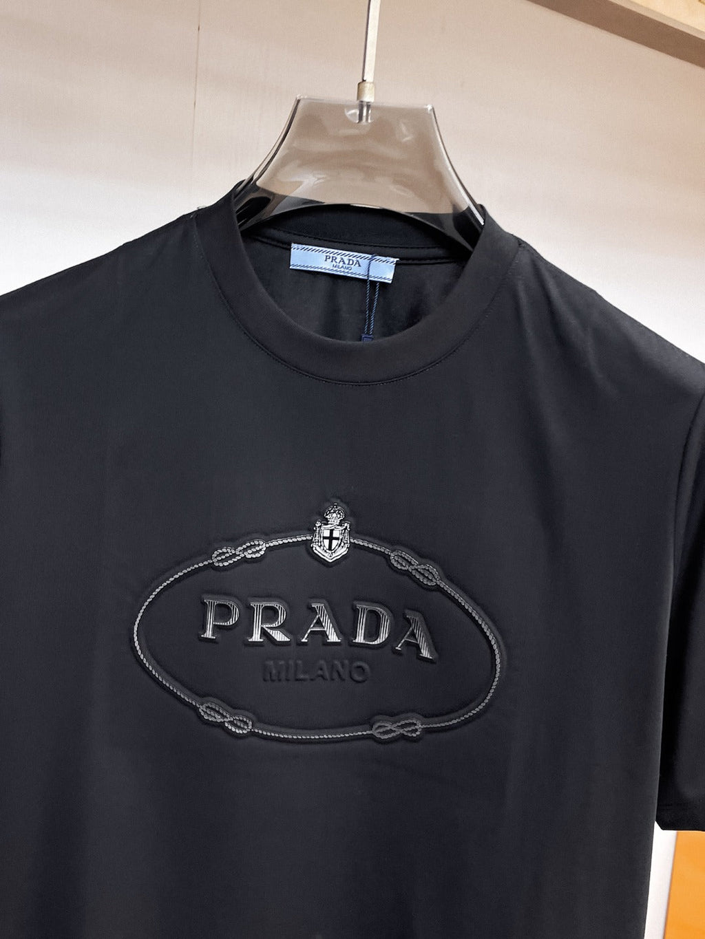 Prada Embossed Letter T-Shirt