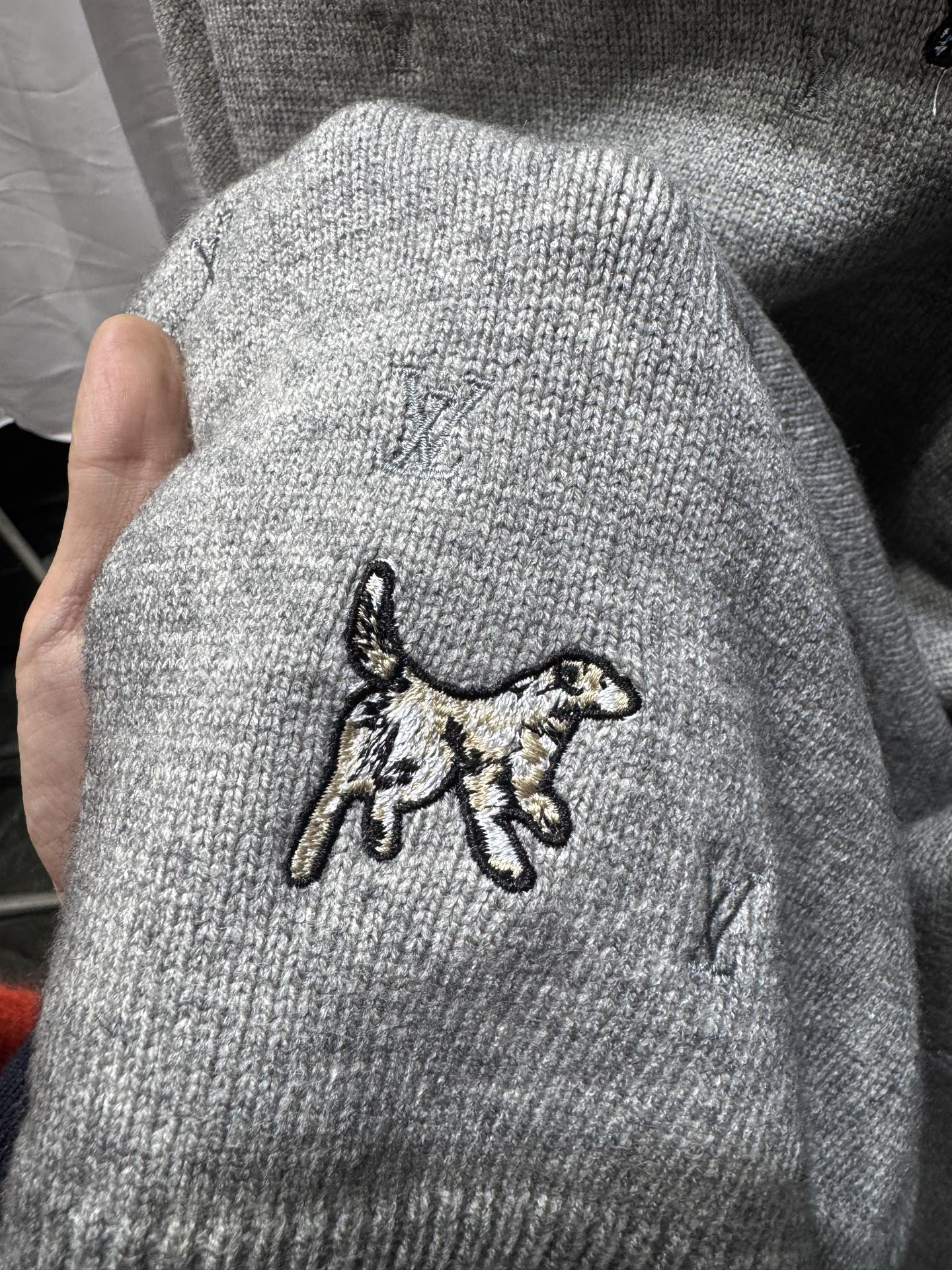 LV embroidered Sweatshirt