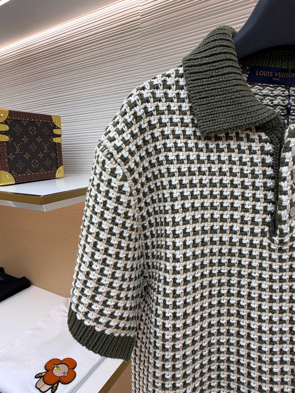 LV Jacquard Knit Short-Sleeve shirt
