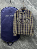 LV Yellow paid Nike Tencel Linen Lapel Jakcet