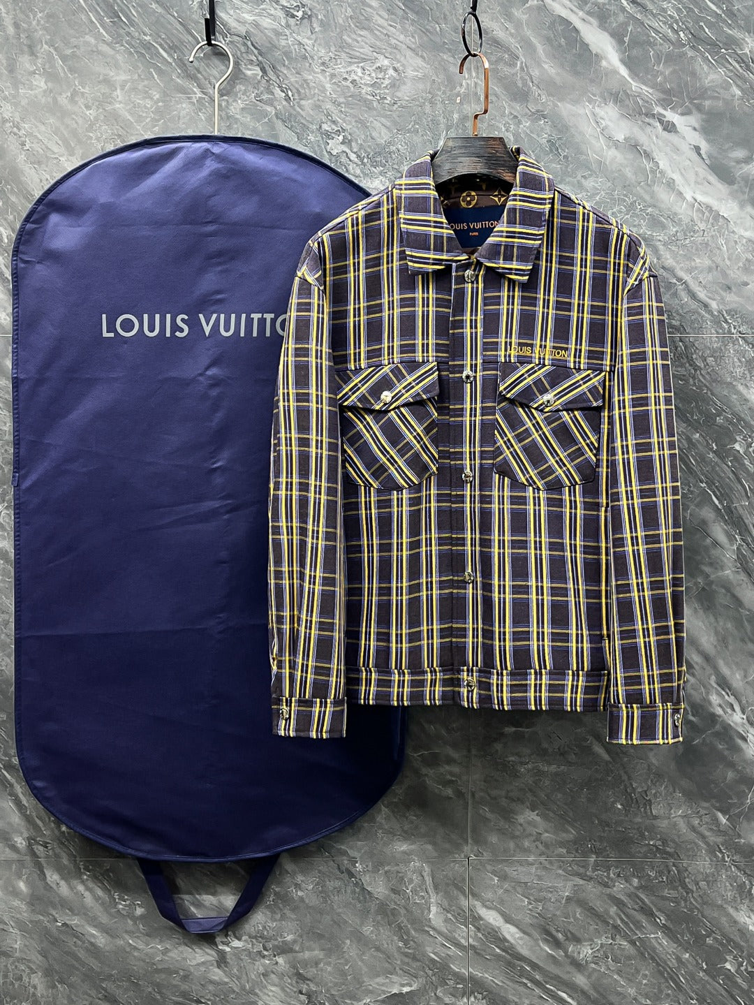 LV Yellow paid Nike Tencel Linen Lapel Jakcet