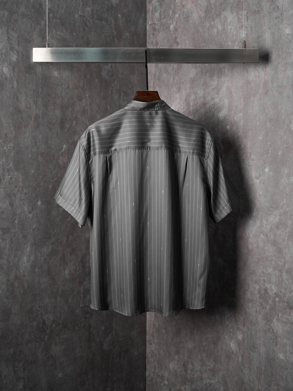 YSL Striped Jacquard Silk T-Shirt