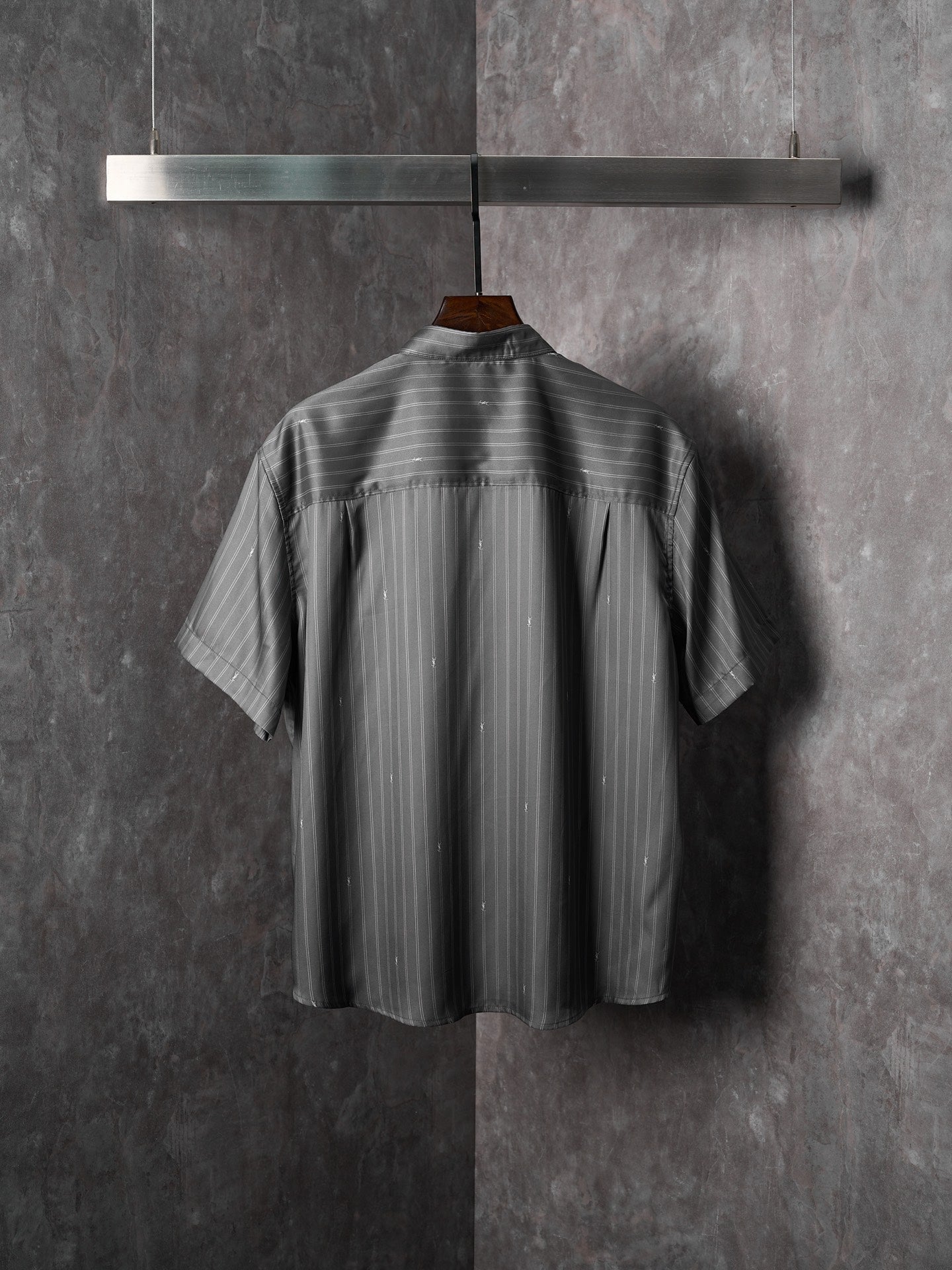 YSL Striped Jacquard Silk T-Shirt