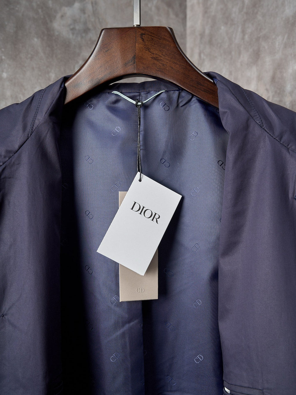 DIOR Navy Blue Pocket Embossed Work Jacket