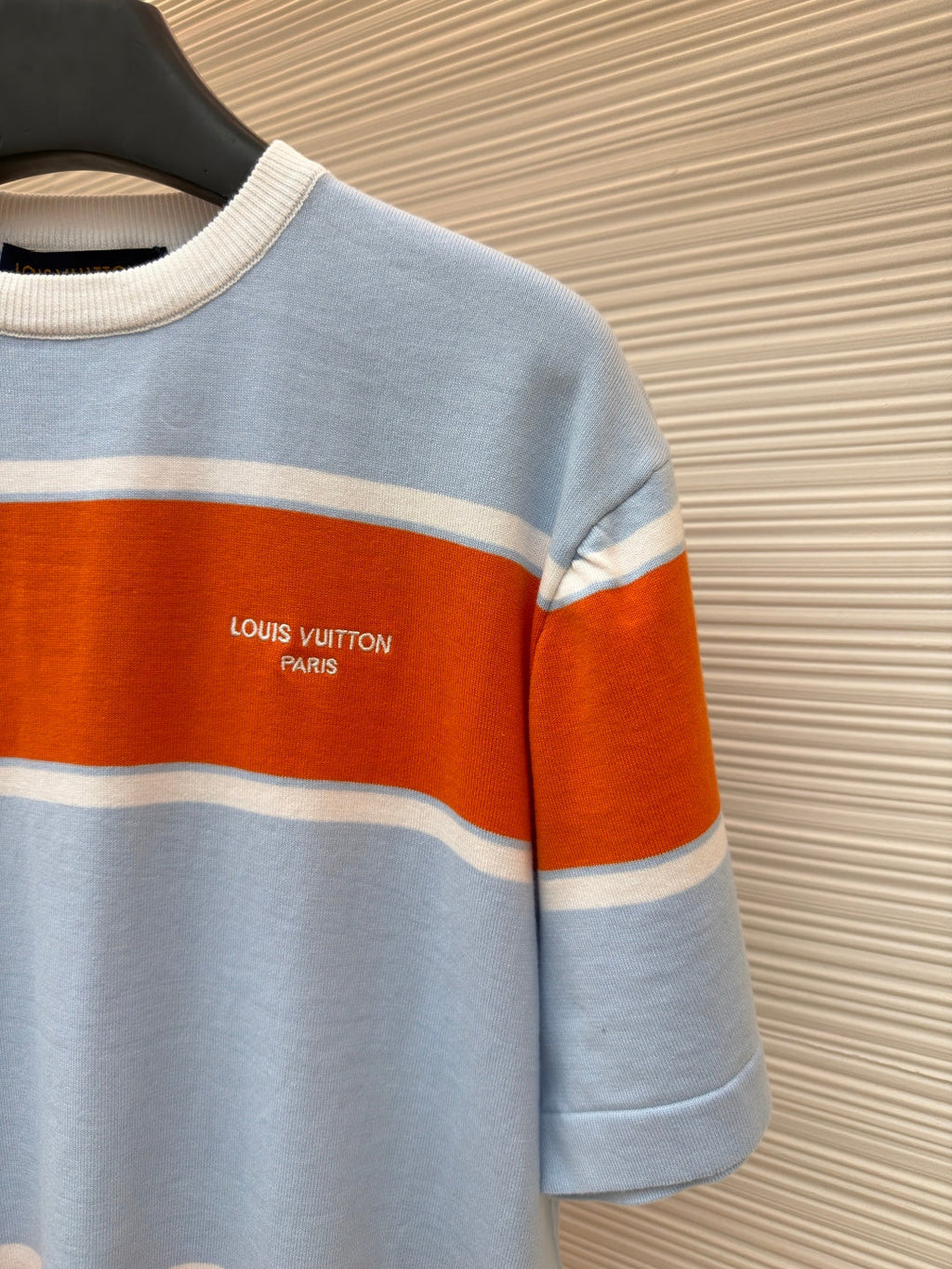 LV Monogram Striped Knit T-Shirt