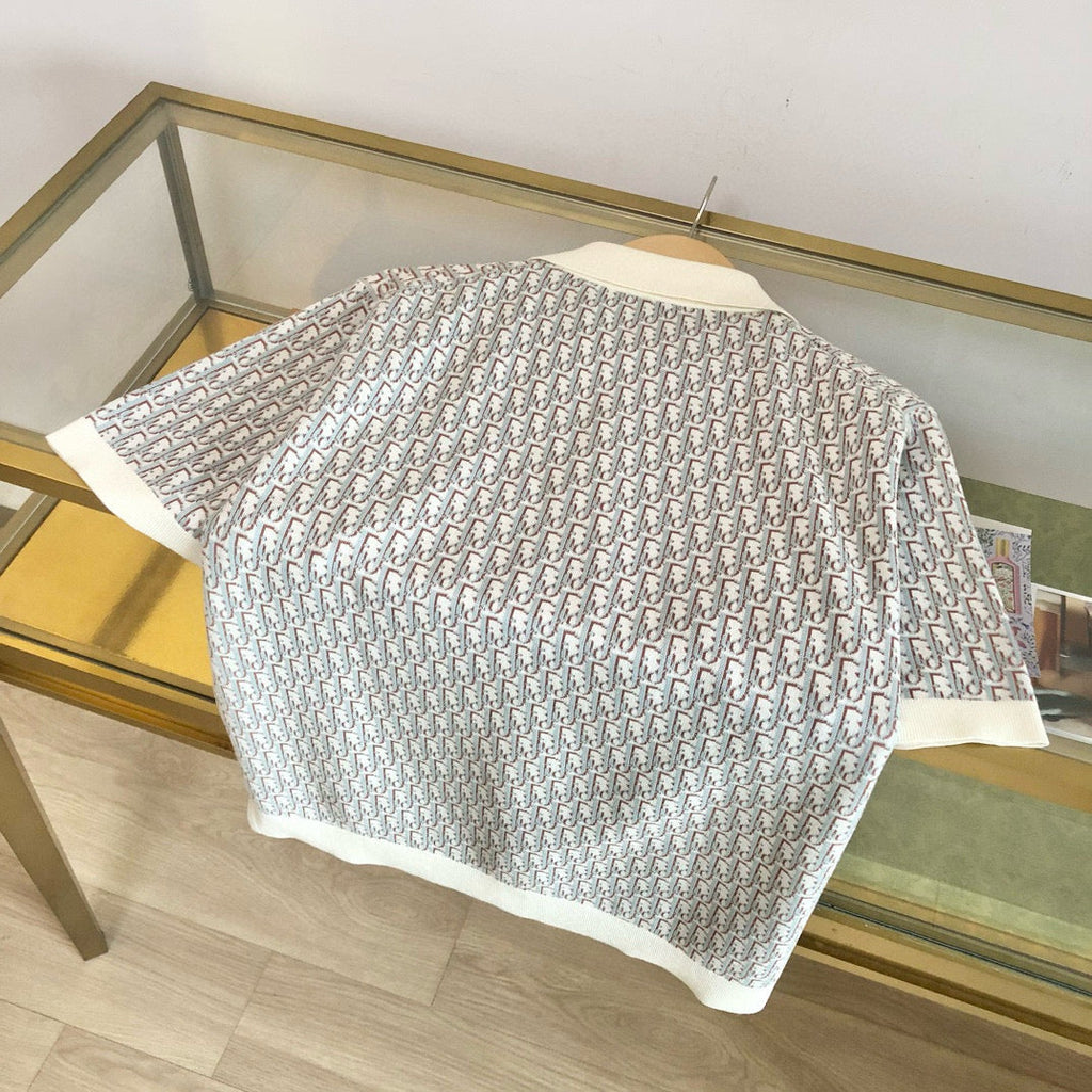 Dior Oblique Knit Polo Shirt