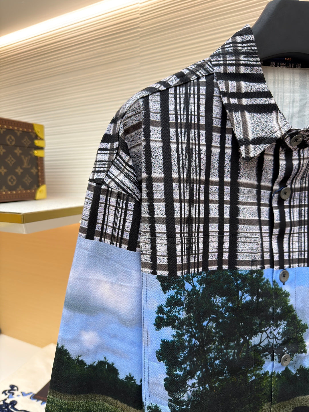 LV Plaid Print Shirt