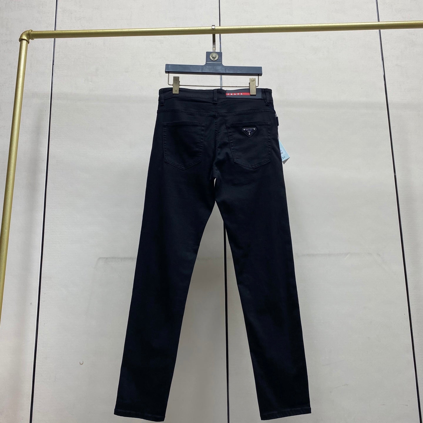 Prada Black Denim Fitted Jeans