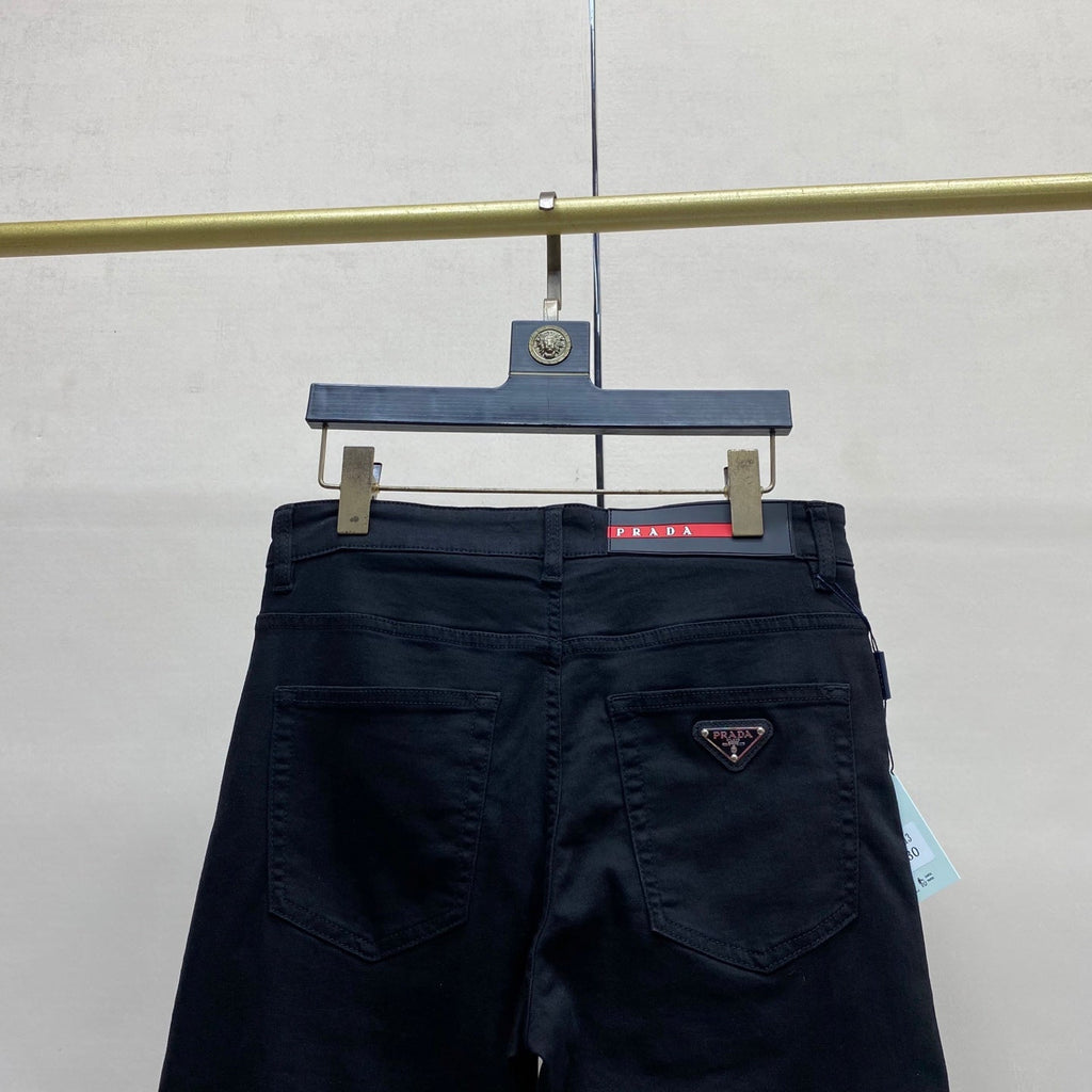 Prada Black Denim Fitted Jeans