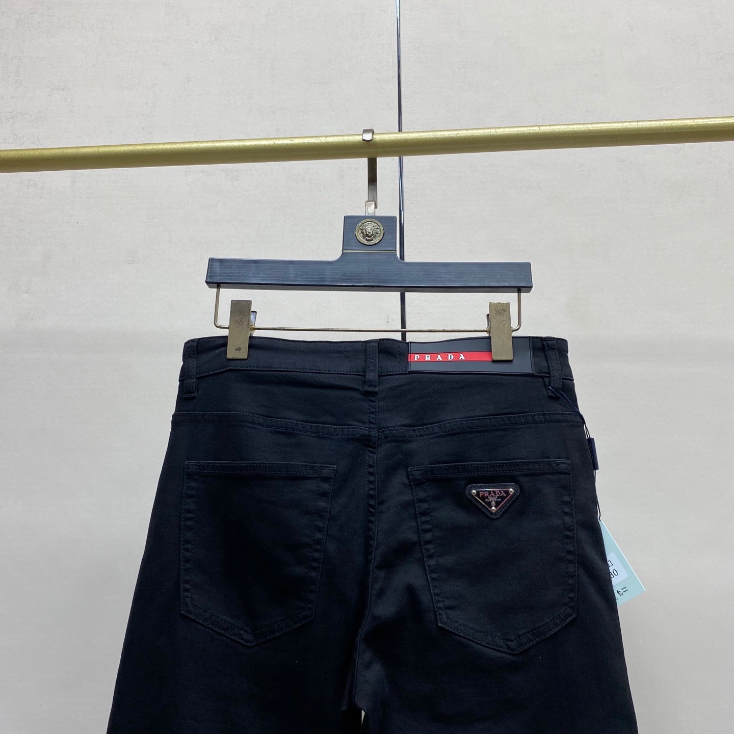 Prada Black Denim Fitted Jeans