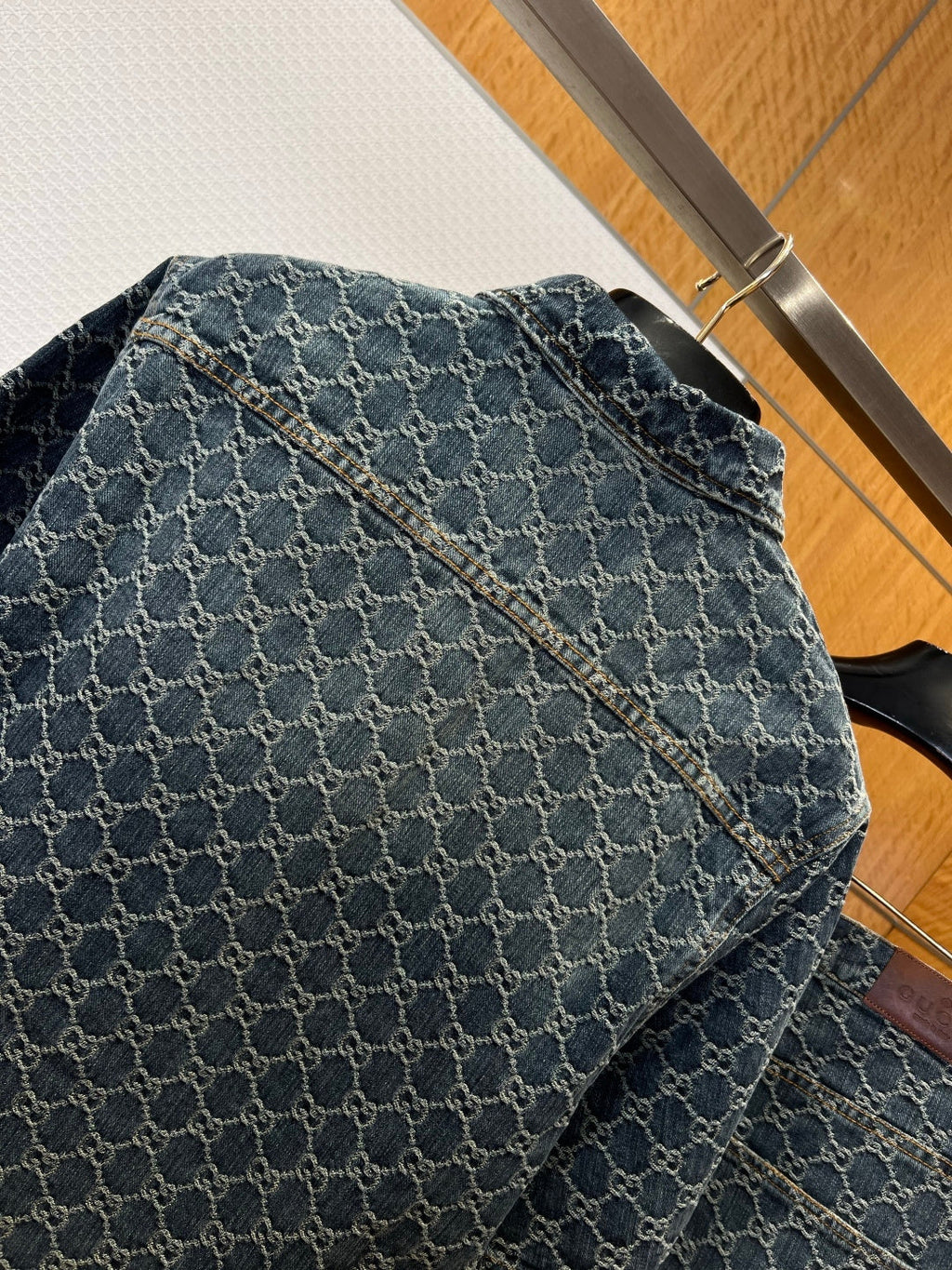 Gucci All-over Denim Shirt & Pants Set