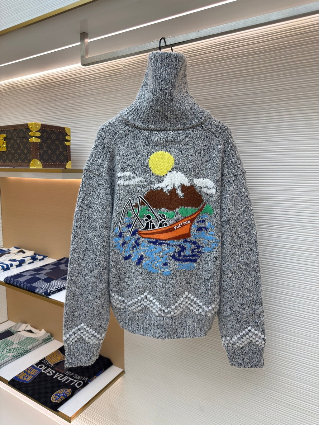 LV Pharrell Williams & Nigo Collab Knit Sweater