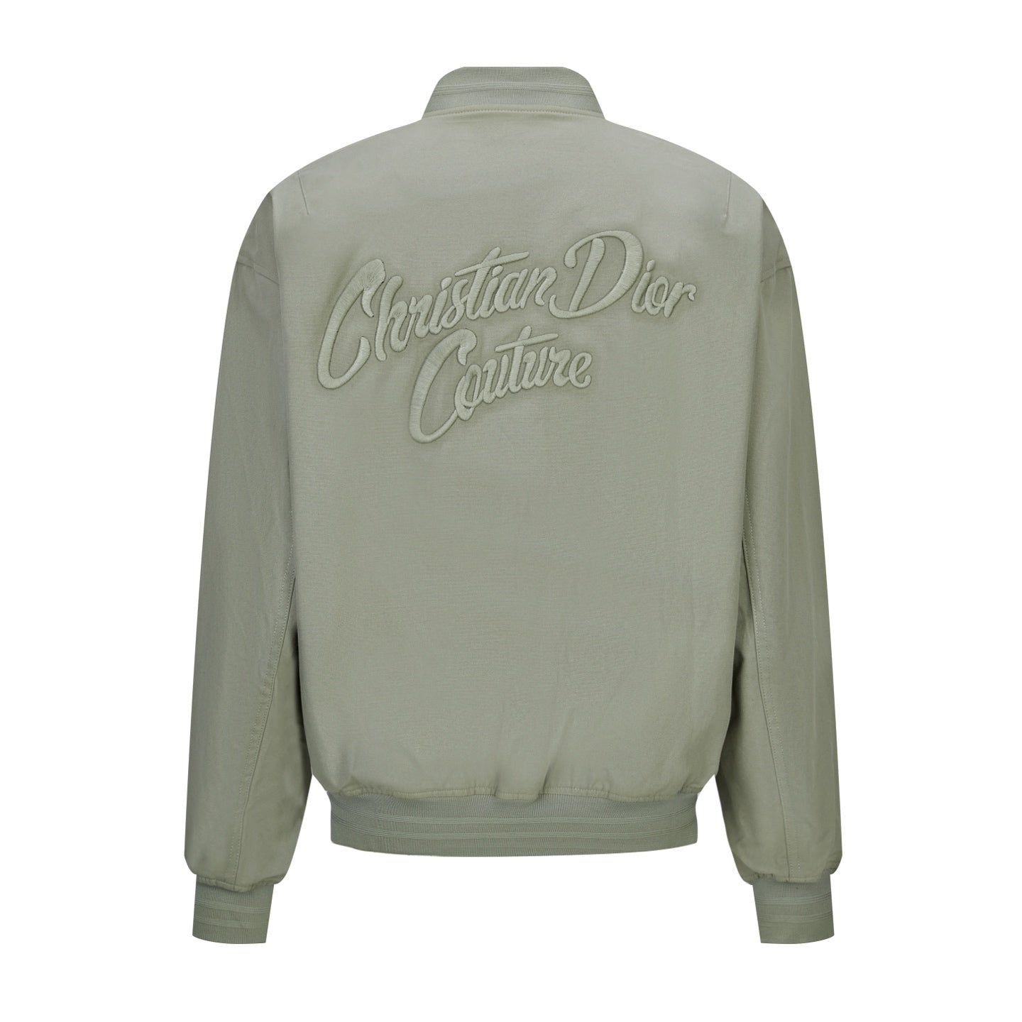 Dior Embriodered Baseball Jacket with Badge (Off-White)