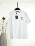LV Embroidered Collar T-Shirt