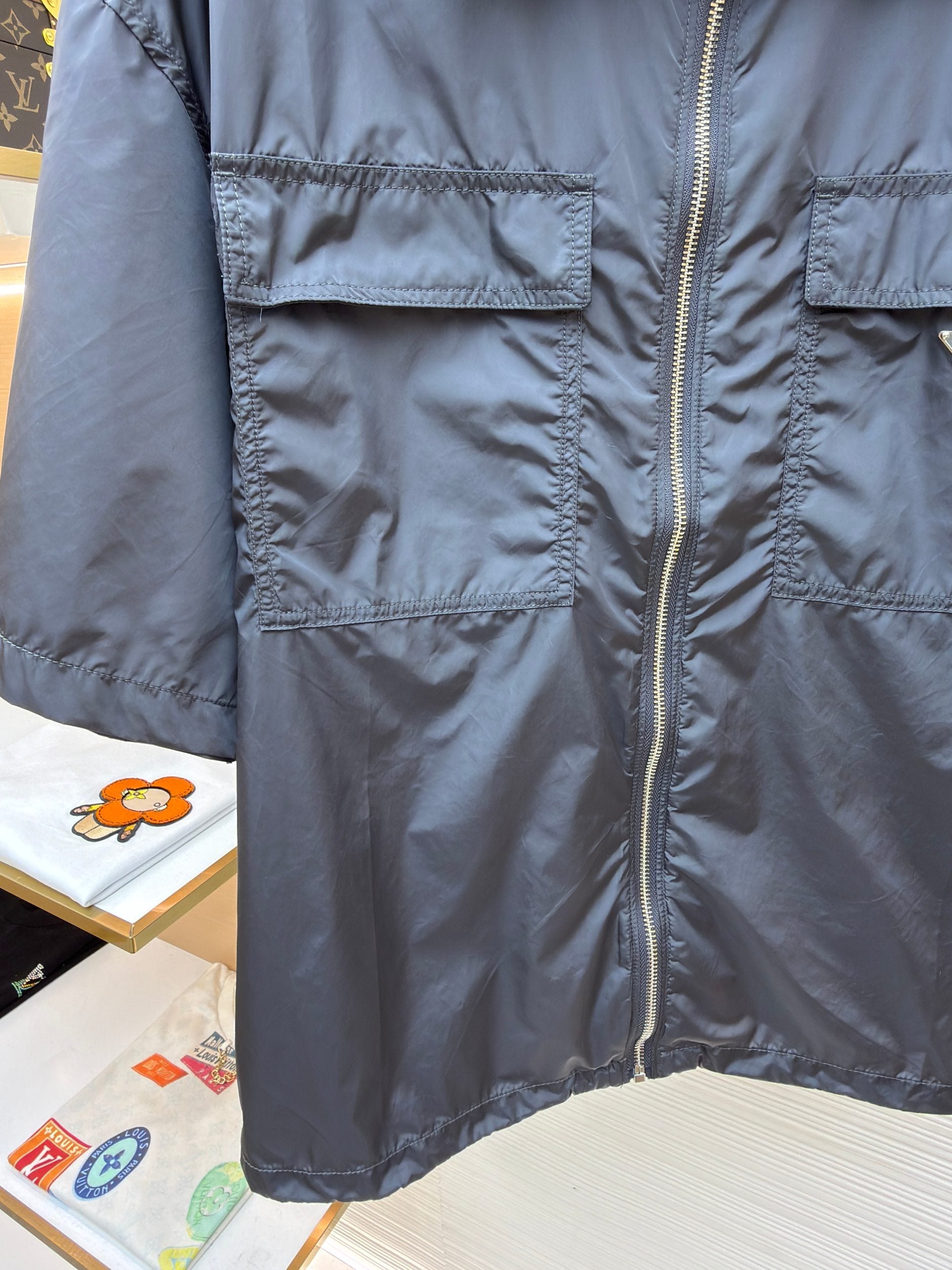 Prada Nylon Collar Shirt