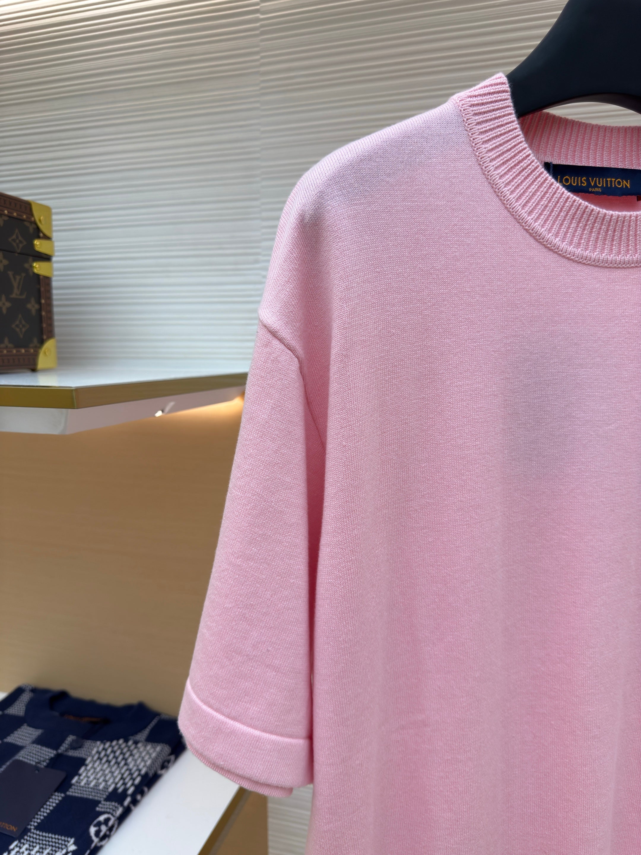 LV Embroidered Letter Pin T-Shirt