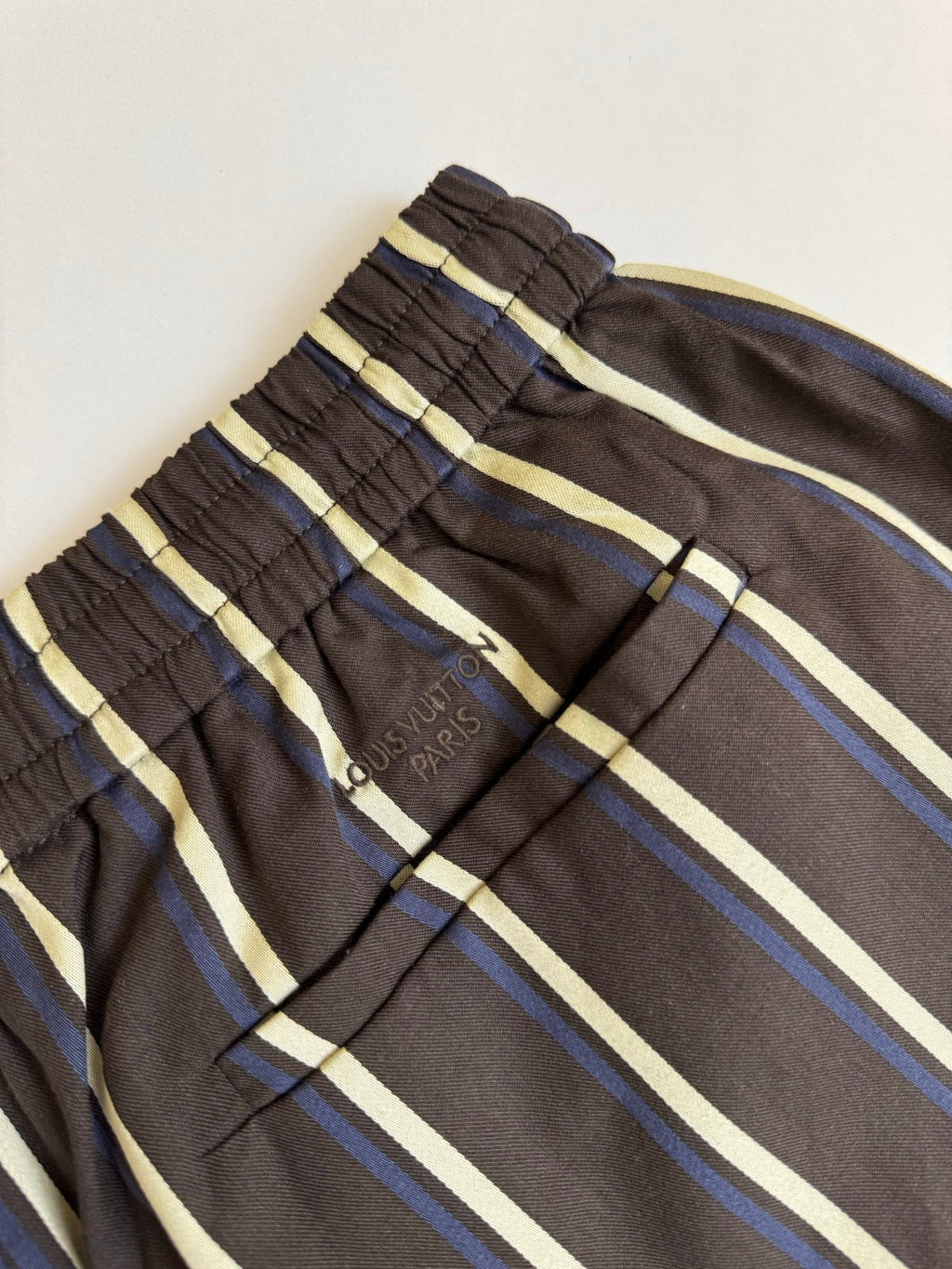 LV Pharrell Williams Runway Strip Pocket Shorts