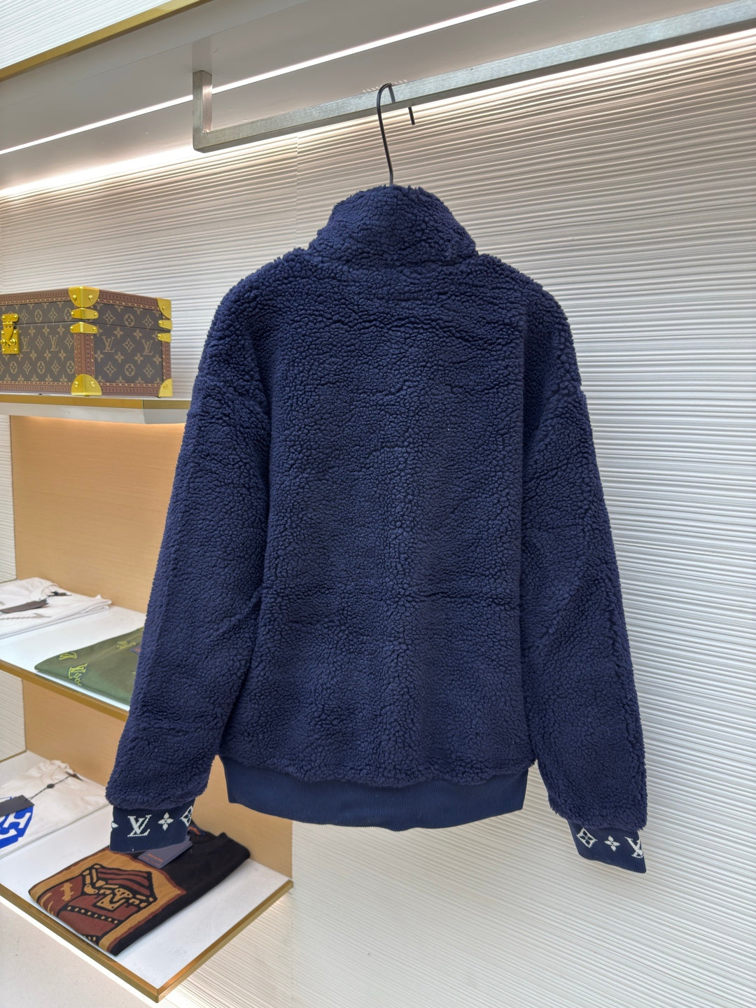 LV Teddy Wool Waist-Clinching Jacket