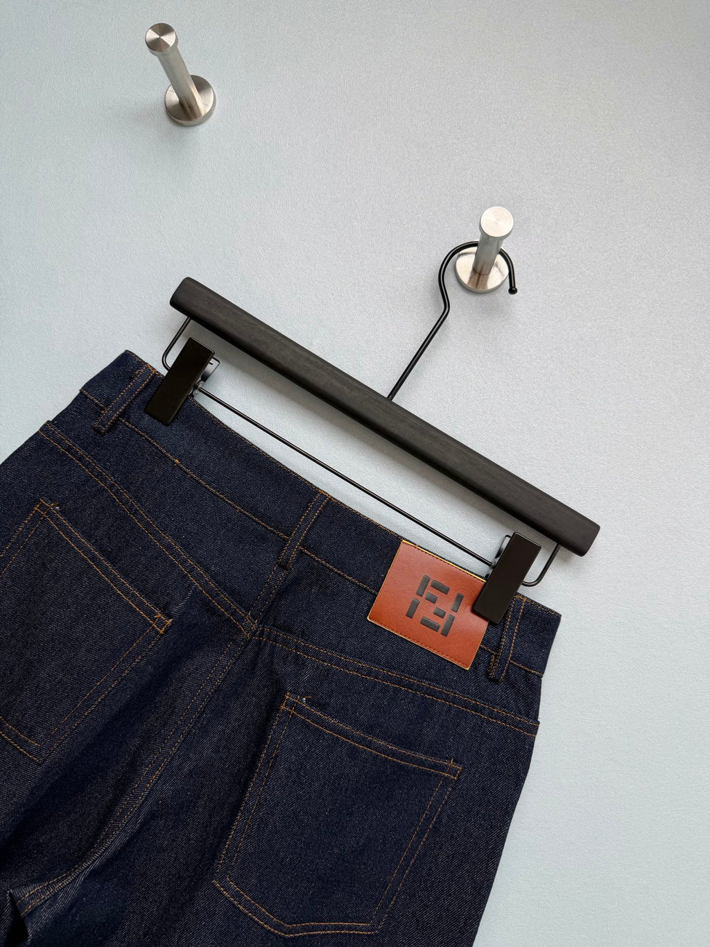 Women Fendi High Waisted Straight-Leg Jeans