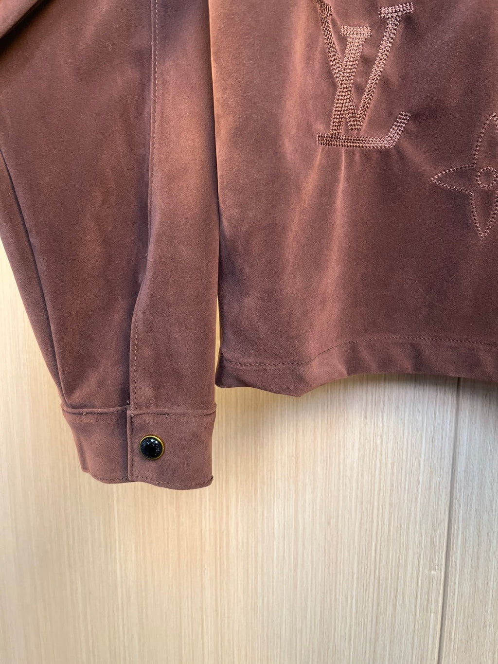 LV French velvet embroidered Monogram Cardigan Shirt