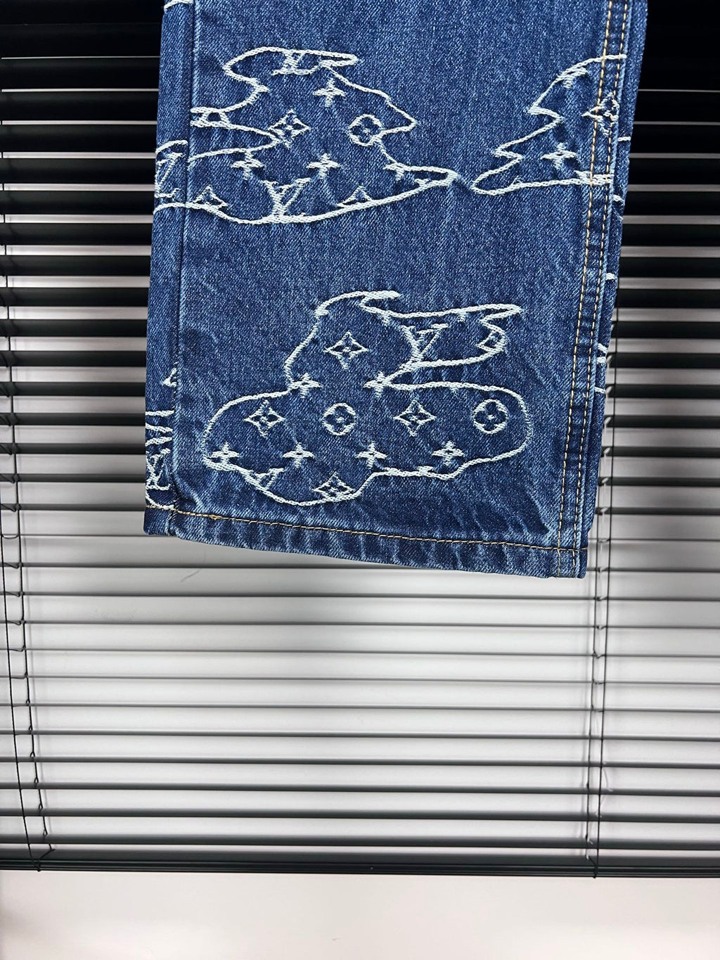 LV Cloud Jacquard Denim Jeans
