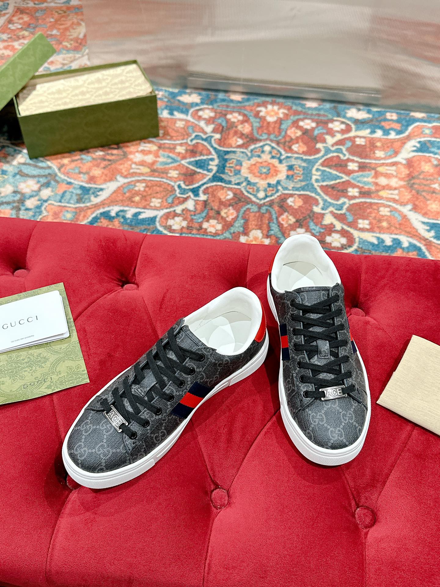 Men's GG Ace sneaker with Web