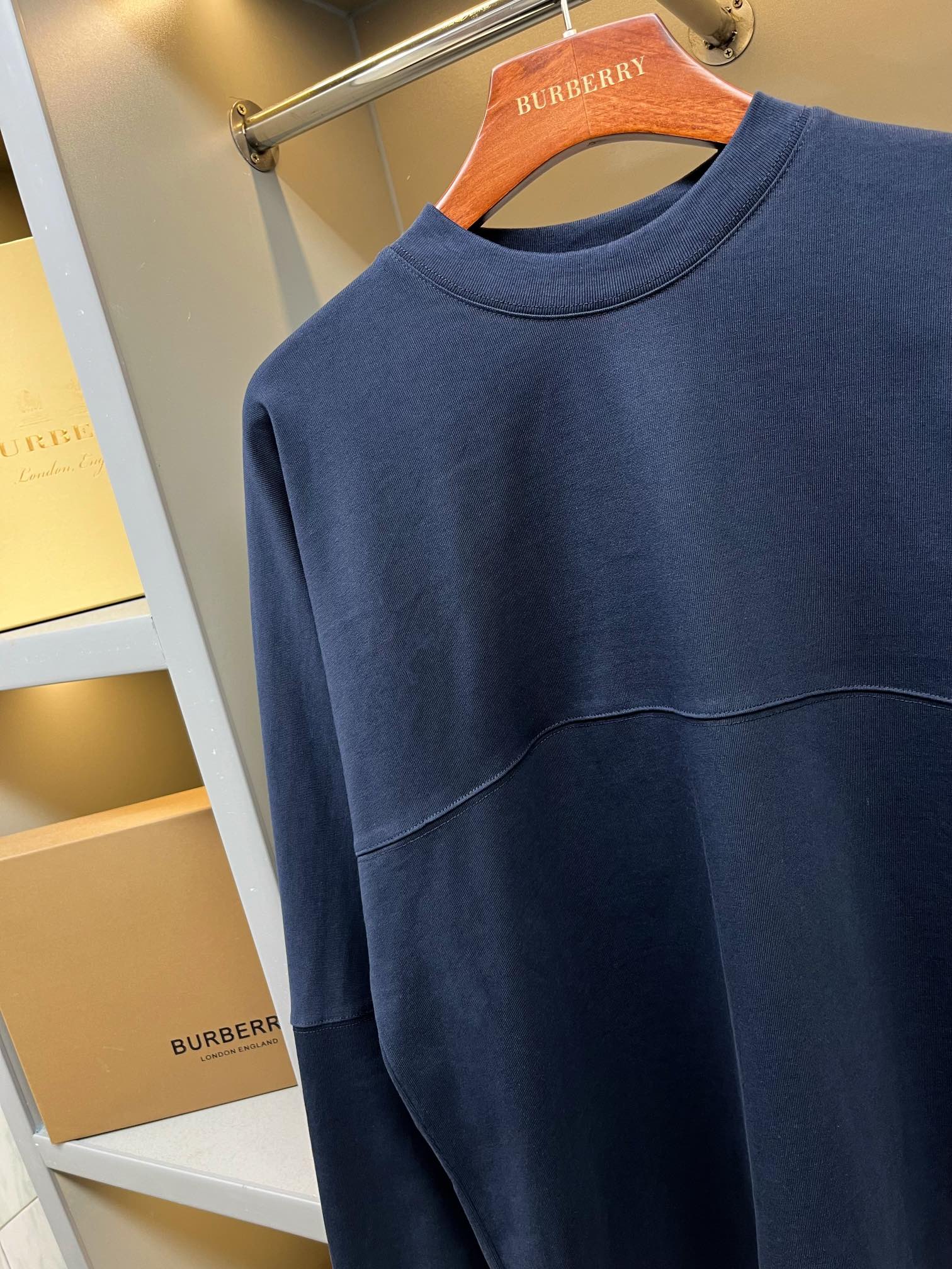 Burberry Back Letter Cre Neck Sweatshirt