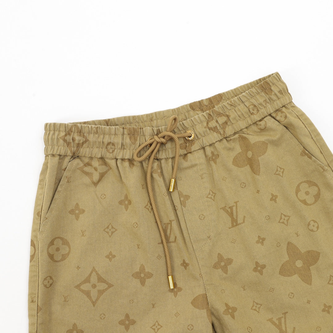 LV Monogram Print Shorts