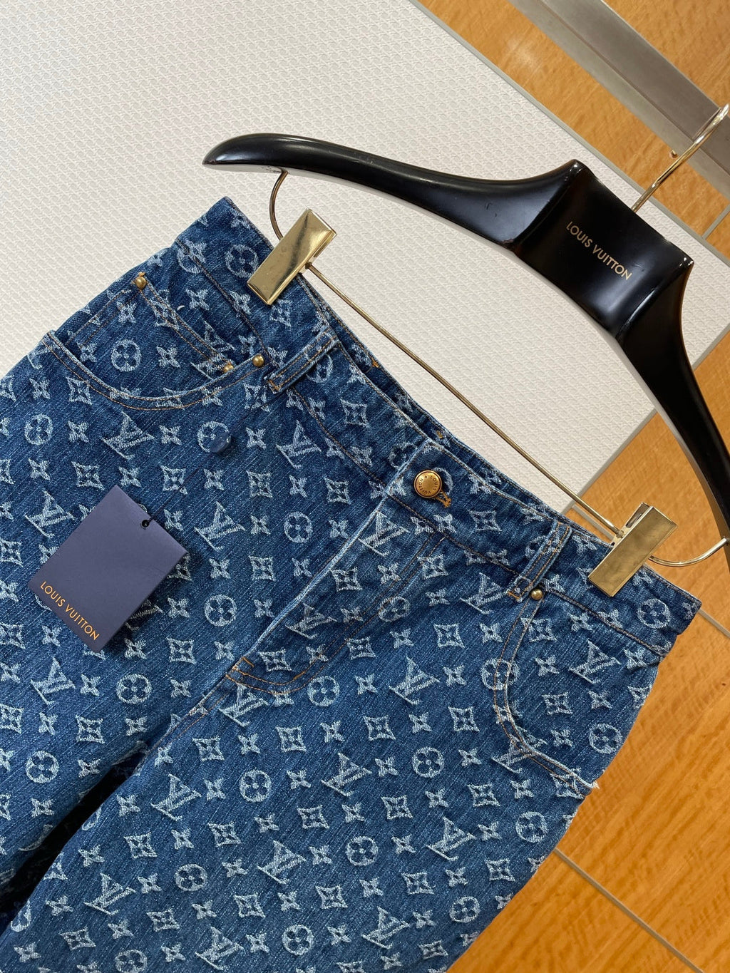 LV Denim Shirt & Pant Set