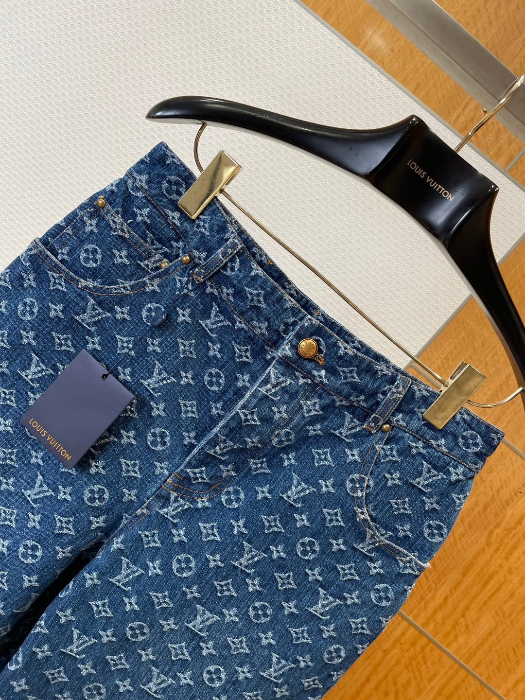 LV Denim Shirt & Pant Set