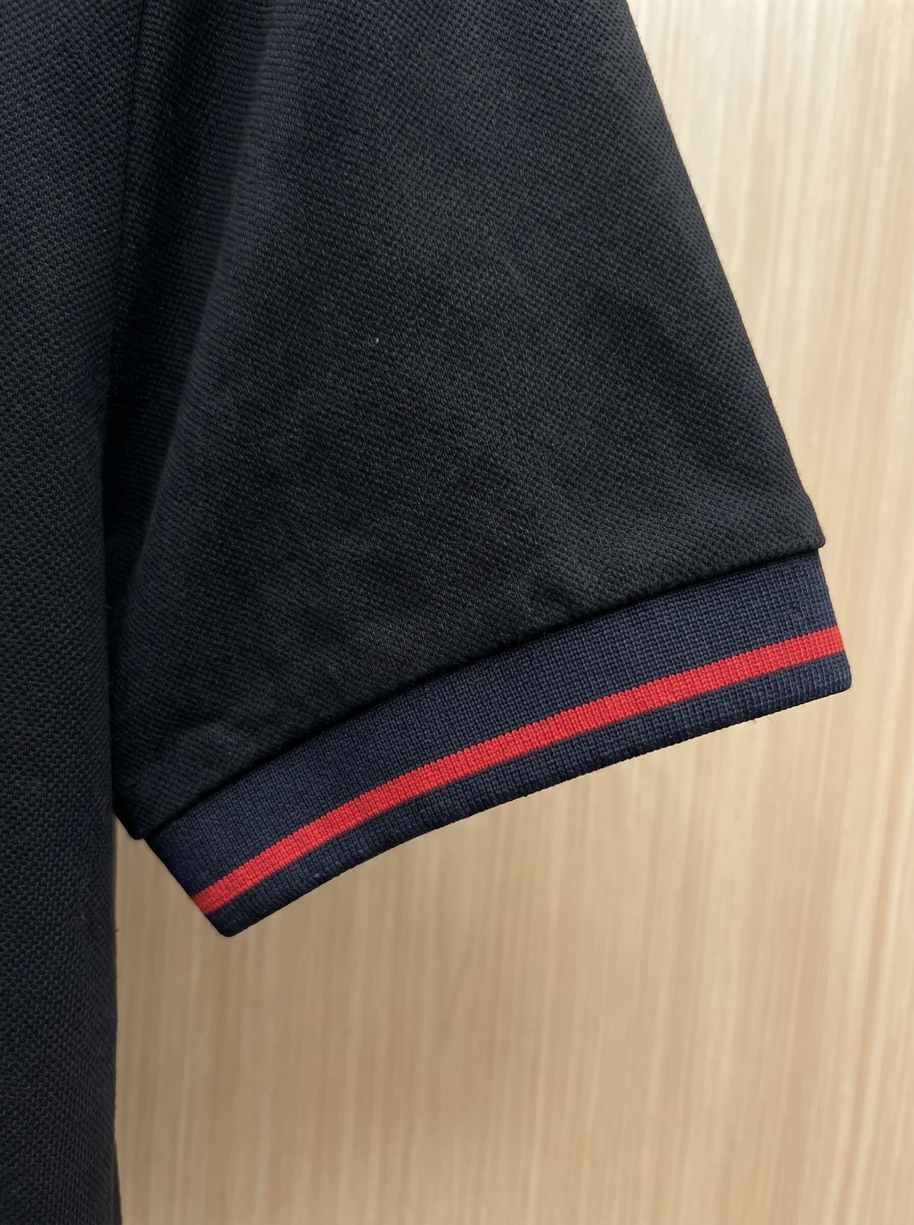 Gucci Embroidered Collar Polo Shirt